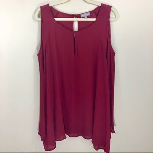 Lovesick Cold Shoulder Blouse Size 3 Top